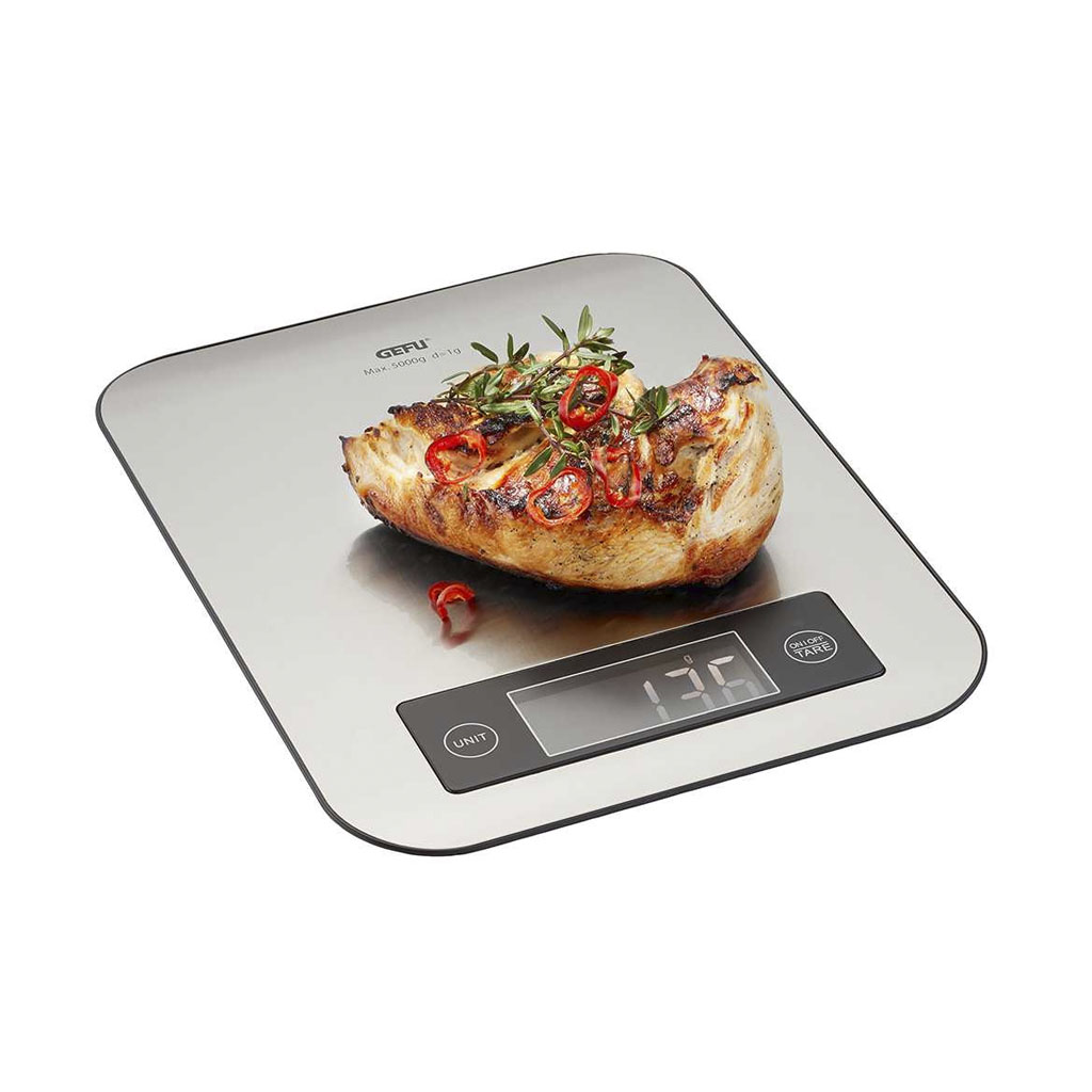 product image - Ваги електронні GEFU SCORE Bluetooth Kitchen Scales, 21,4 х 16,5 х 1,7 см