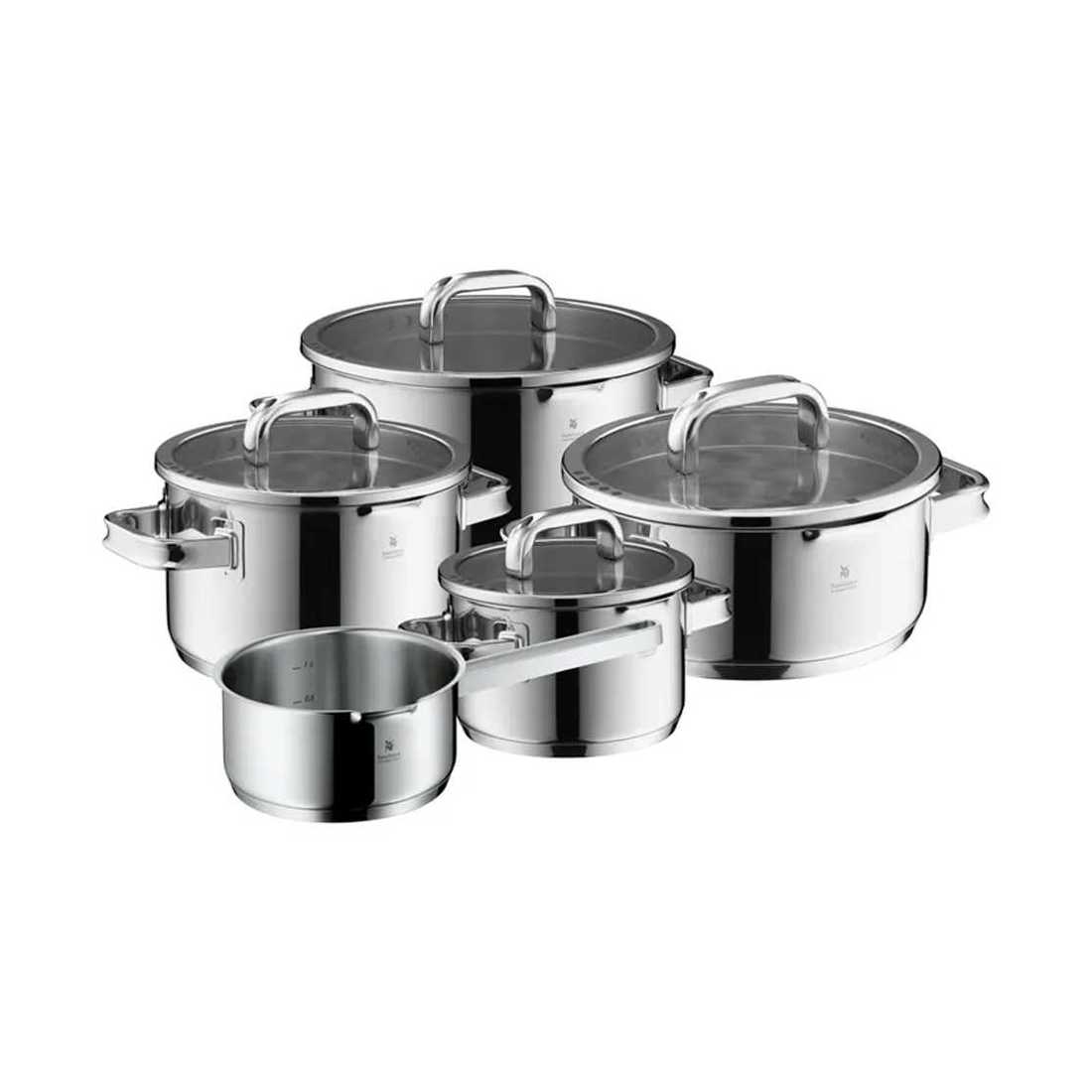 product image - Набір каструль з кришками WMF Function 4 Advanced, сріблястий, 5 шт