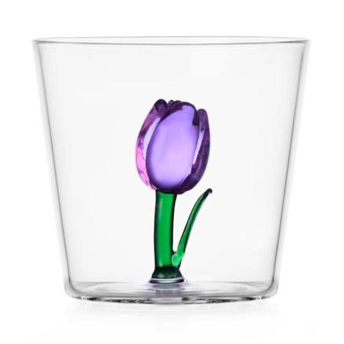 product image - Склянка «Бузковий тюльпан» Ichendorf Botanica, об'єм 0,3 л, прозорий