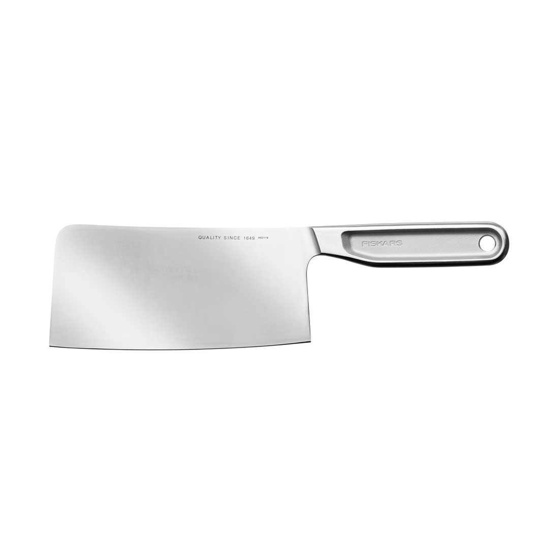 product image - Ніж-сокира для м'яса Santoku Fiskars All Steel, довжина 16 см, сріблястий