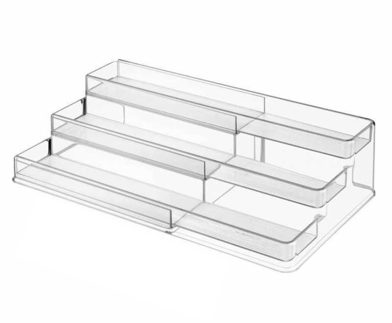 product image - Органайзер для зберігання розсувний InterDesign LINUS, 41,8-66x24,2x10,2 см, прозорий