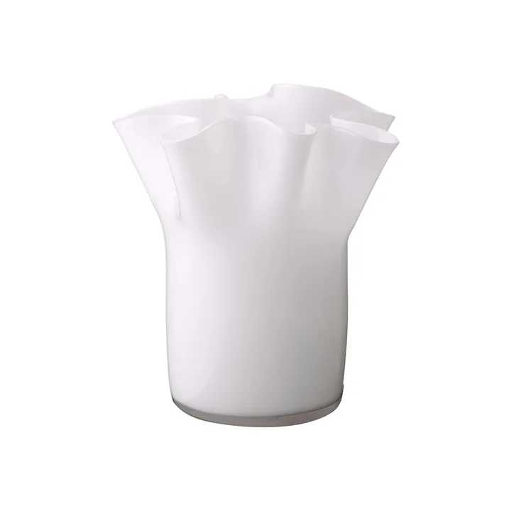 product image - Ваза скляна настільна Aida TULIP VASE, висота 20 см, білий