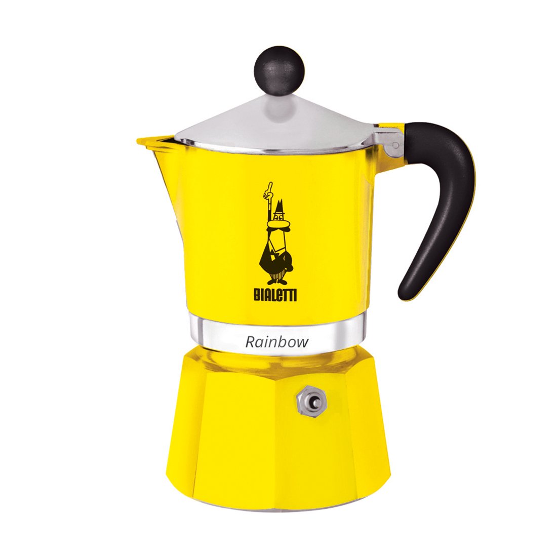 product image - Кавоварка гейзерна "Rainbow" на 3 чашки Bialetti RAINBOW, жовтий