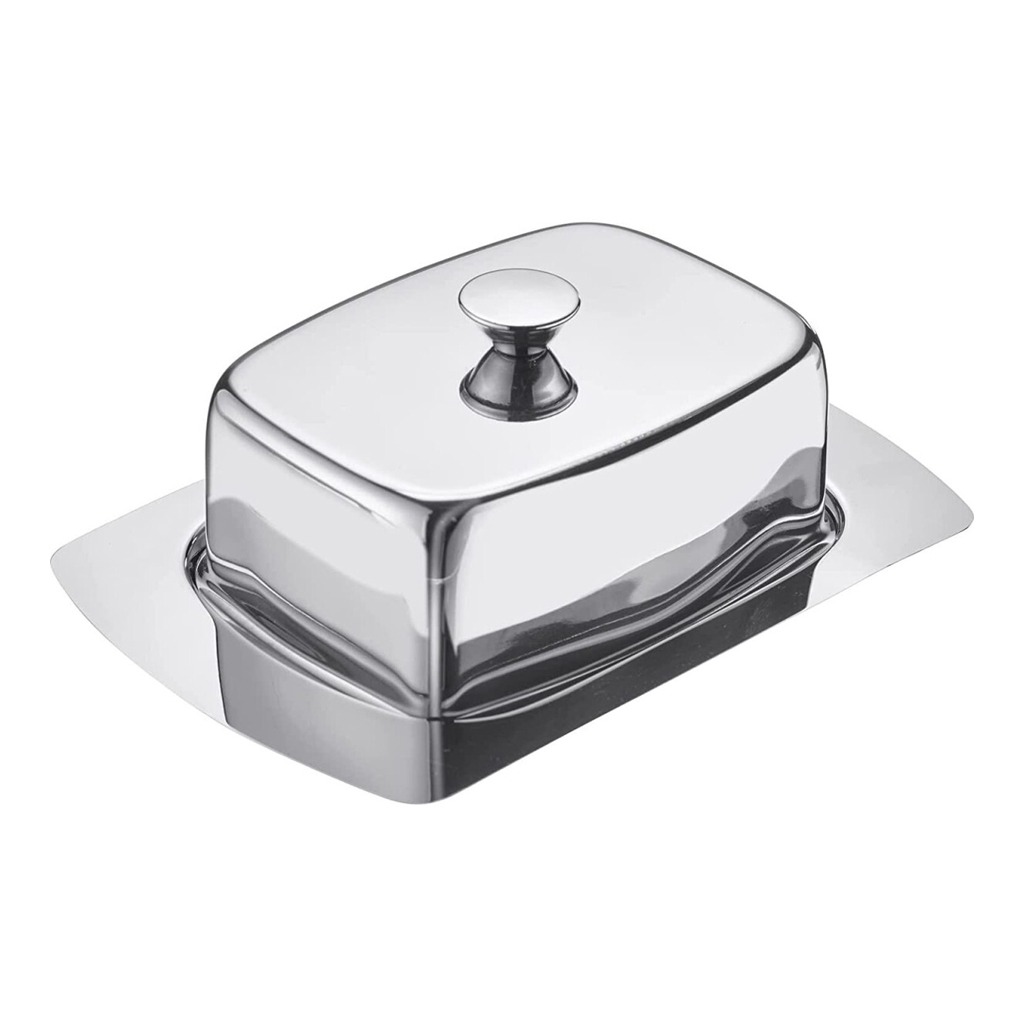 product image - Маслянка з кришкою Westmark Edelstahl, 12,8х19х7 см, сріблястий