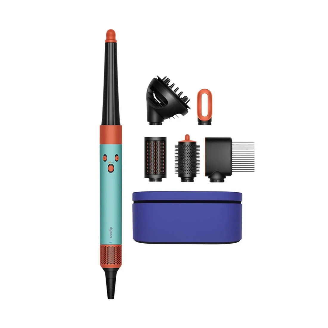 product image - Стайлер Dyson HS08 Airwrap ID Curly/Coily Ceramic, блакитний топаз