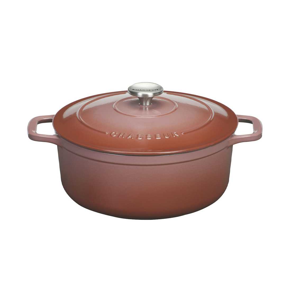 product image - Каструля з кришкою Chasseur ROUND CASSEROLE, об'єм 4 л, діаметр 24 см, сушена троянда