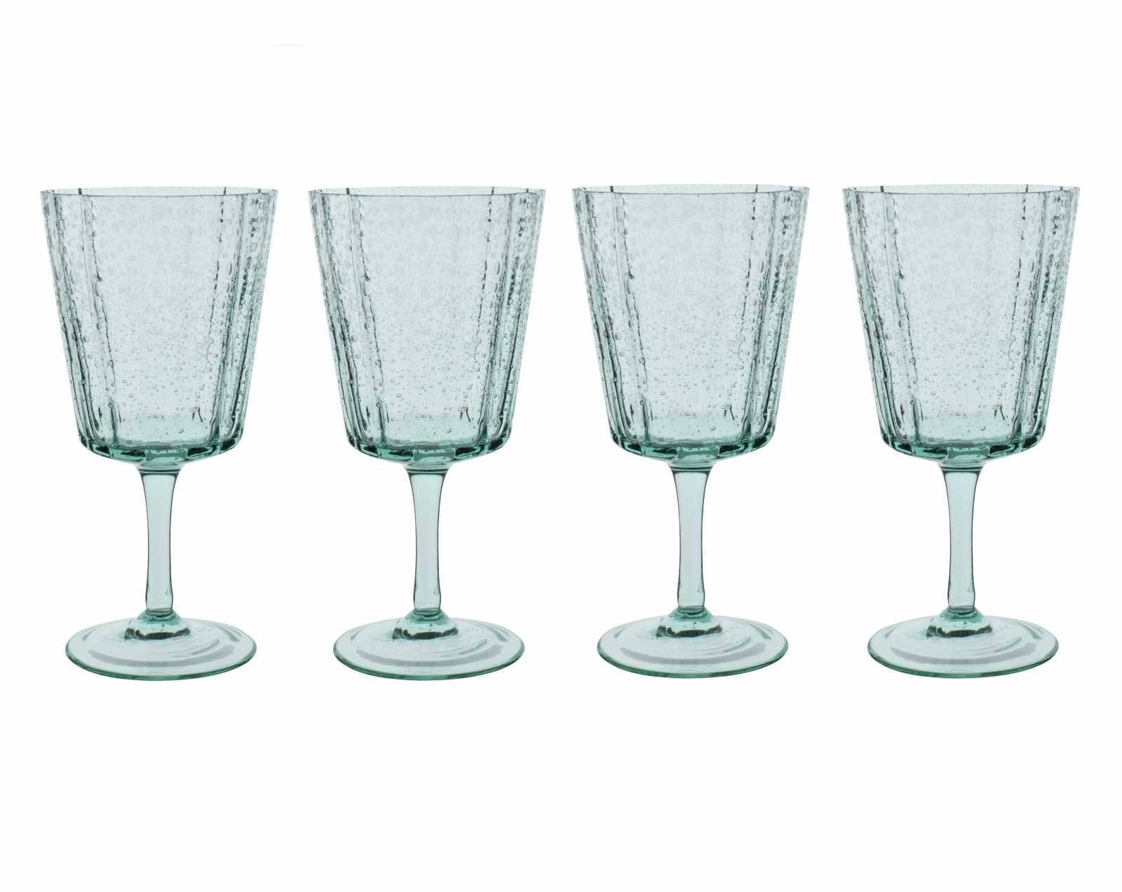 product image - Набір келихів для червоного вина Laura Ashley GLASS COLLECTABLES, об'єм 0,36 л, зелений, 4 шт.