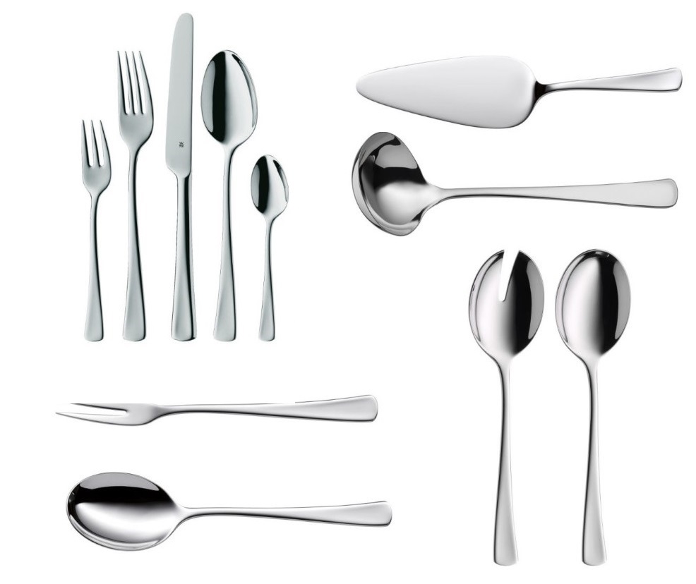 product image - Набір приборів столових WMF DENVER, сріблястий, 66 предметів
