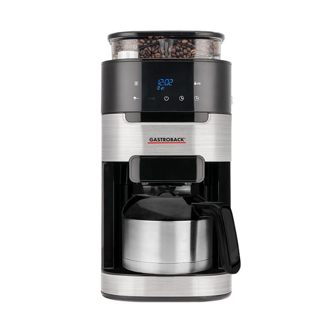 product image - Кавомашина крапельна з вбудованою кавомолкою 2 в 1 Gastroback Grind & Brew Pro Thermo