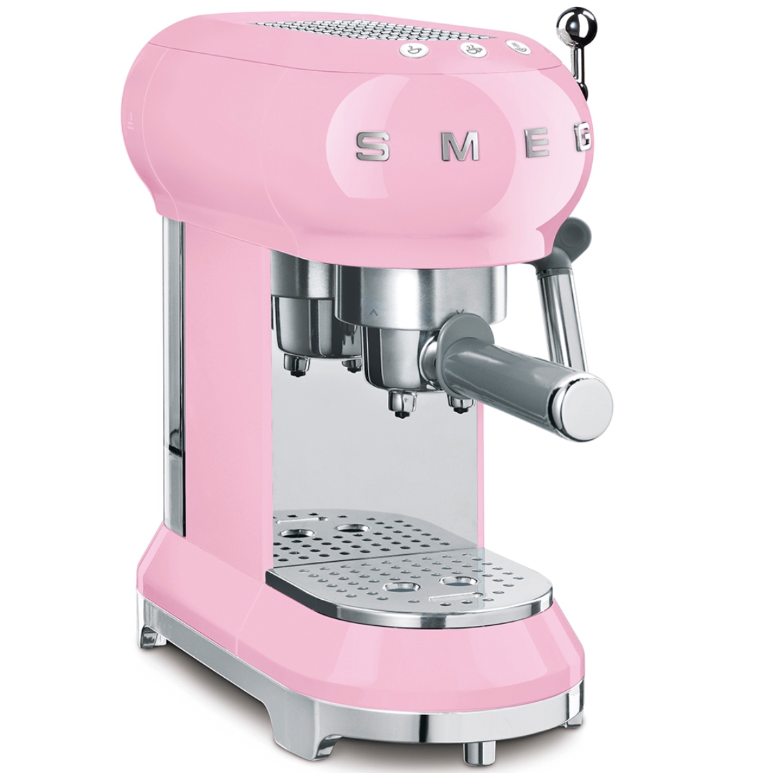 product image - Кавоварка еспресо Smeg 50 Style, об'єм резервуара 1 л, 30,3х33х14,9 см, рожевий