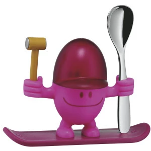 Онлайн каталог PROMENU: Підставка для яйця з ложкою WMF MCEGG, рожевий, 2 предмети WMF 06 1668 7400